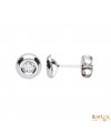 Pendientes chatón de 0,24 kt